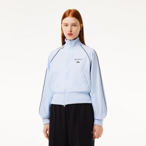 Women's Lacoste Relaxed Fit Track Jackets Phoenix blue | UMW213809