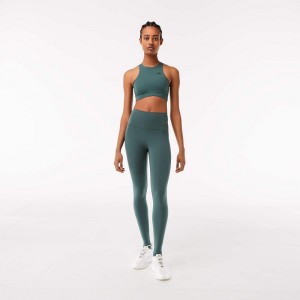 Women's Lacoste Stirrup Leggings Green | VBK805613