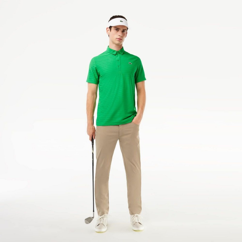 Men's Lacoste 5-Pocket Golf Pants Beige | GCX867230