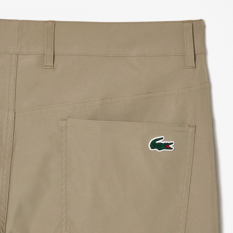 Men's Lacoste 5-Pocket Golf Pants Beige | GCX867230