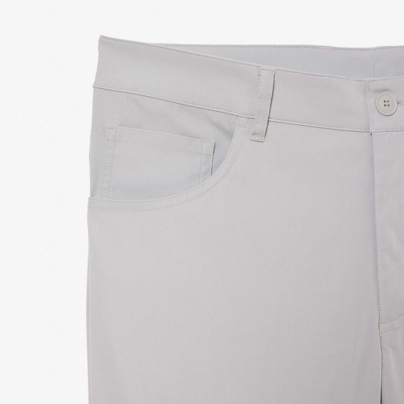 Men's Lacoste 5-Pocket Golf Pants Grey | GWY760851