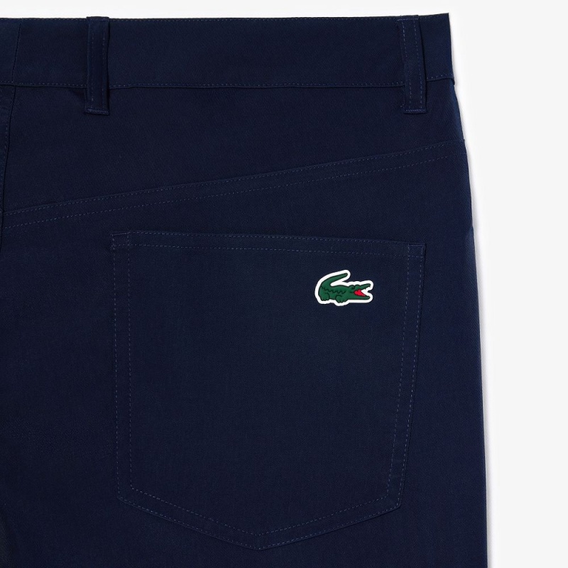 Men's Lacoste 5-Pocket Golf Pants Navy Blue | RNG160852