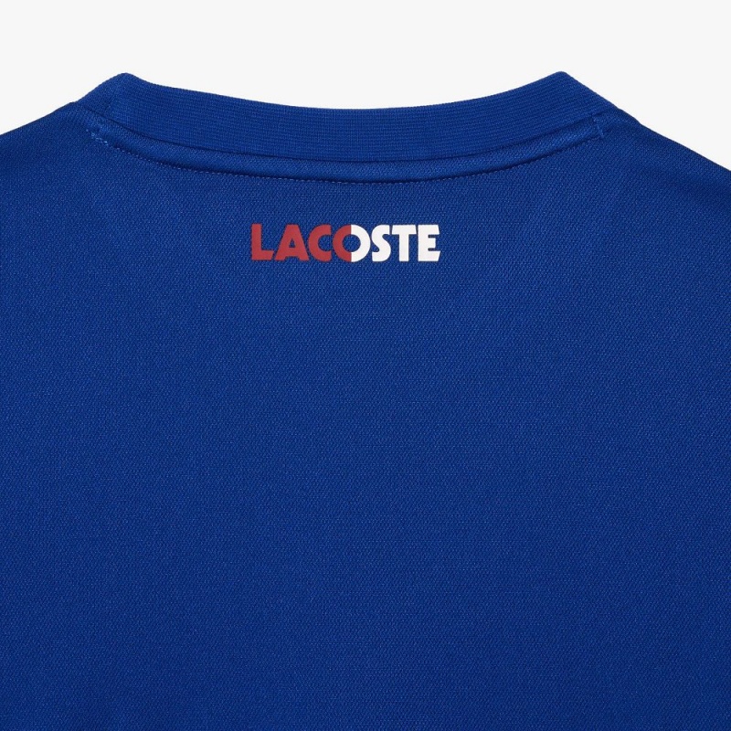 Men's Lacoste Abrasion-Resistant Tennis Sweatshirt Navy Blue Bordeaux | MWV328541