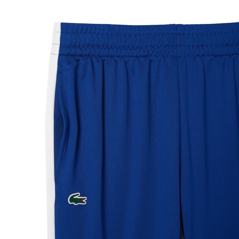 Men's Lacoste Abrasion-Resistant Tennis Sweatpants Navy Blue White | SPD025971