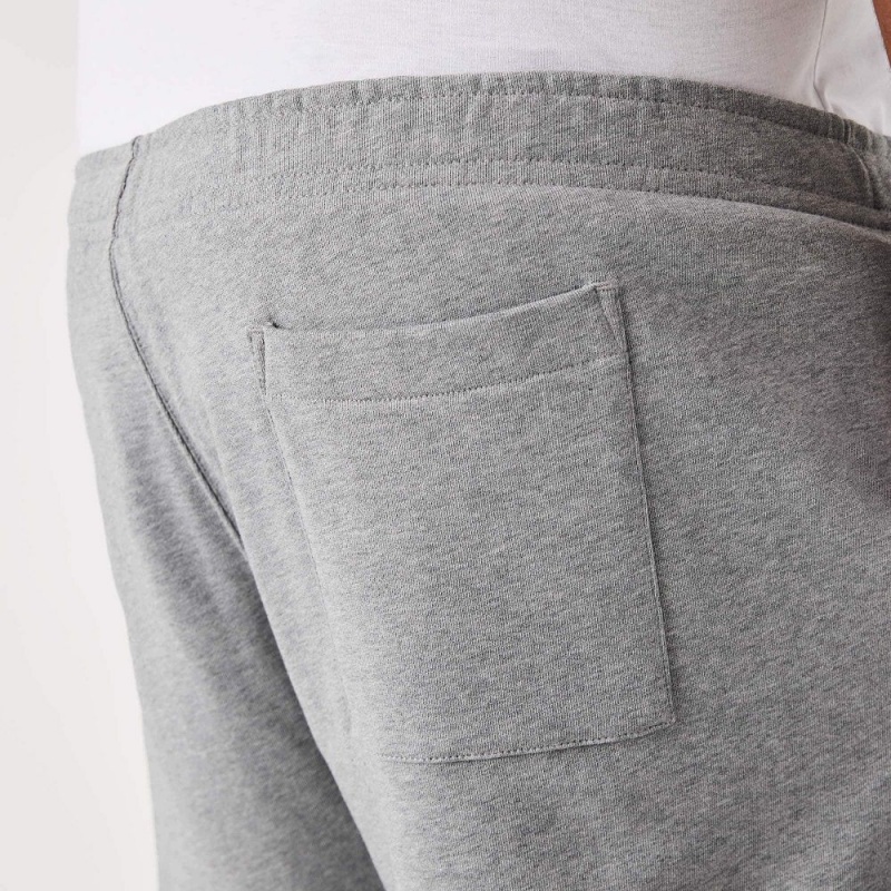 Men's Lacoste Big Fit Cotton Fleece Sweatpants Grey Chine | WFR271098