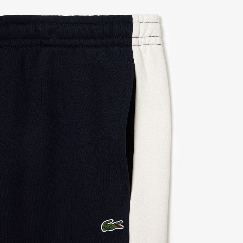 Men's Lacoste Big Fit Sweatpants Navy Blue White | BYR865021