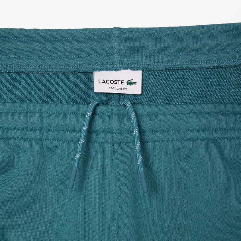 Men's Lacoste Bold Stripes Fleece Sweatpants Hydro blue | IHB780316