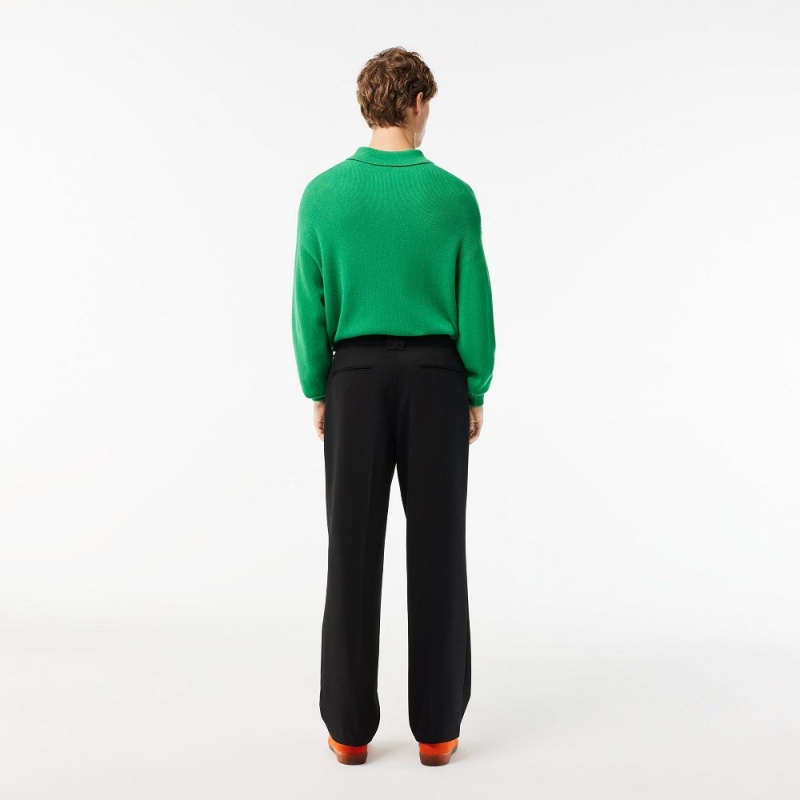 Men's Lacoste Chinos Pants Black | QKT081467