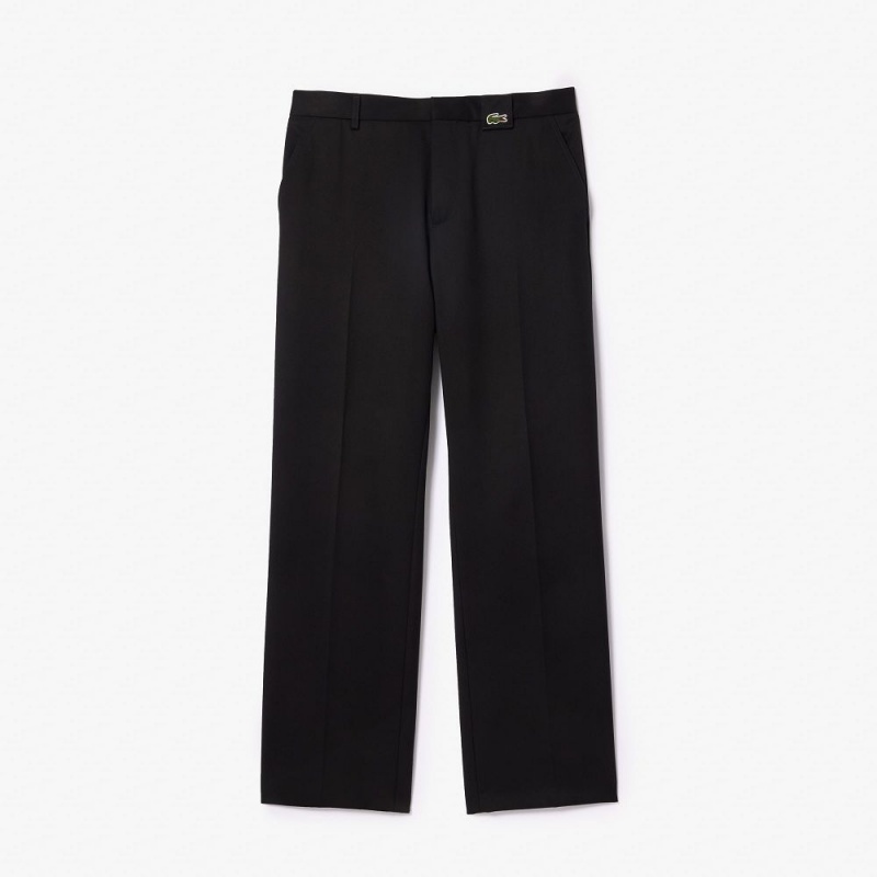 Men's Lacoste Chinos Pants Black | QKT081467