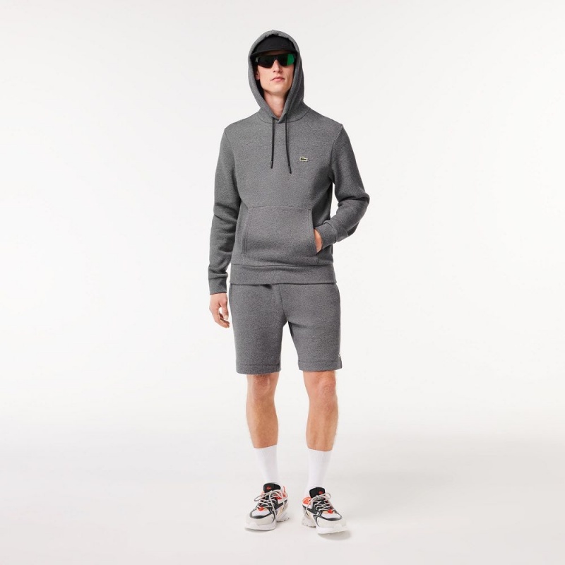 Men's Lacoste Classic Fit Cotton Blend Hoodie Dark Grey | IDL197423