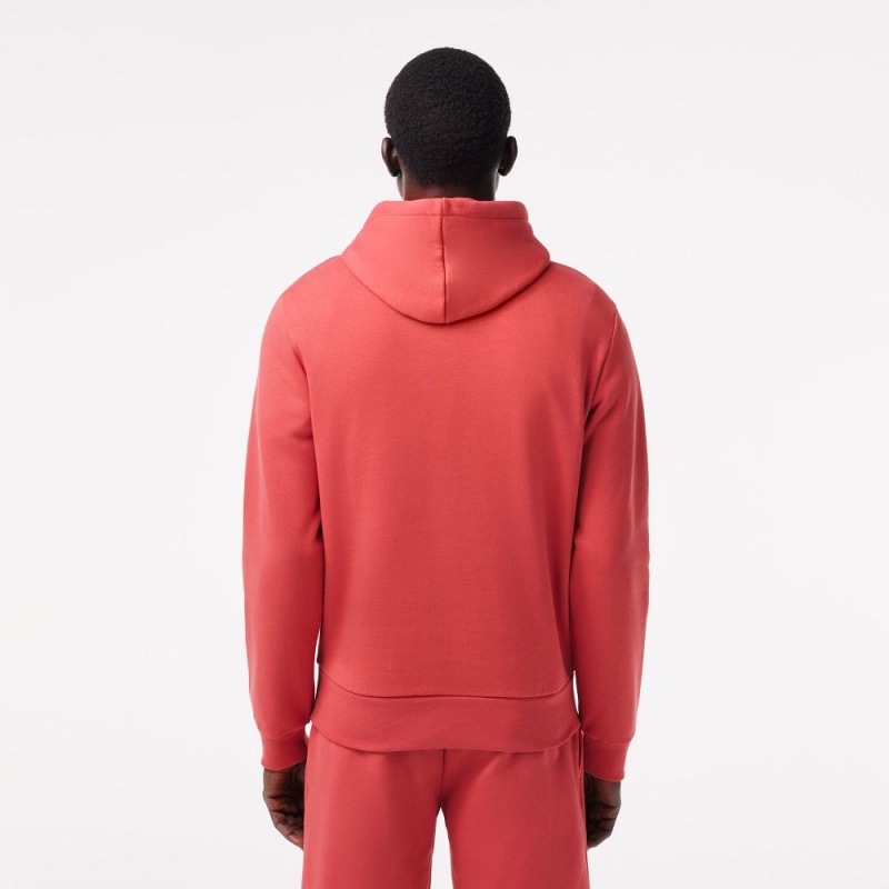 Men's Lacoste Classic Fit Cotton Blend Hoodie Pink | BXM054967