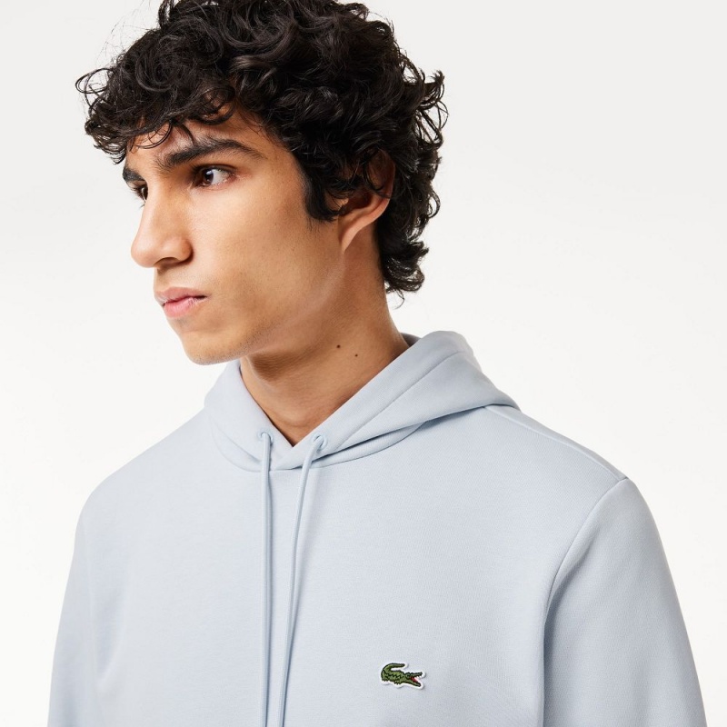 Men's Lacoste Classic Fit Cotton Blend Hoodie Phoenix blue | CFV572416