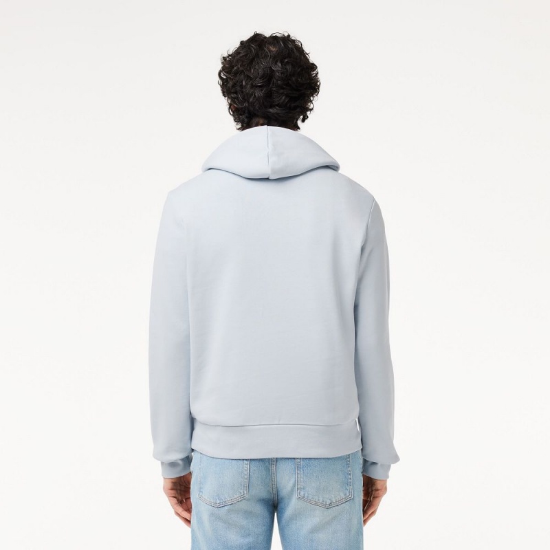 Men's Lacoste Classic Fit Cotton Blend Hoodie Phoenix blue | CFV572416