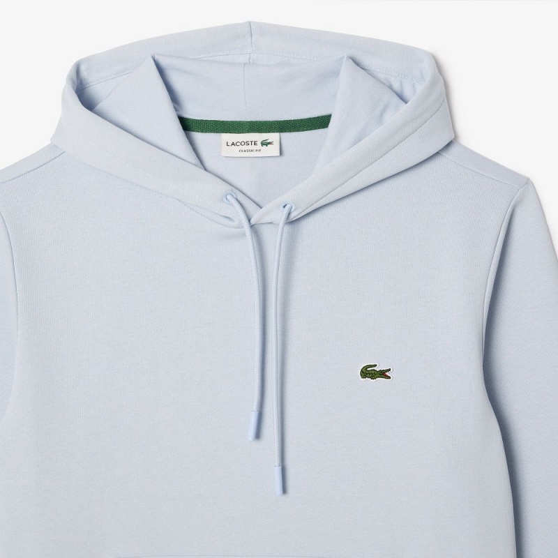 Men's Lacoste Classic Fit Cotton Blend Hoodie Phoenix blue | CFV572416