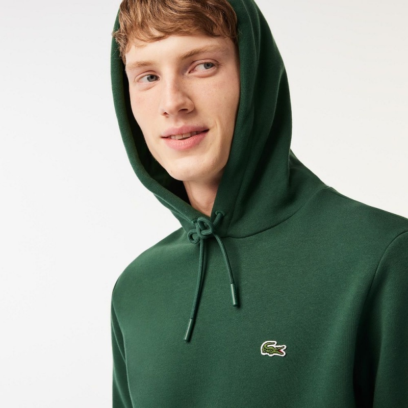 Men's Lacoste Classic Fit Cotton Blend Hoodie Pine green | WHM592861