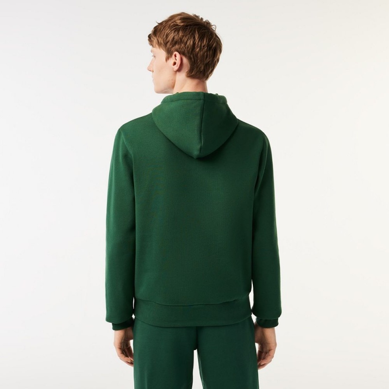 Men's Lacoste Classic Fit Cotton Blend Hoodie Pine green | WHM592861