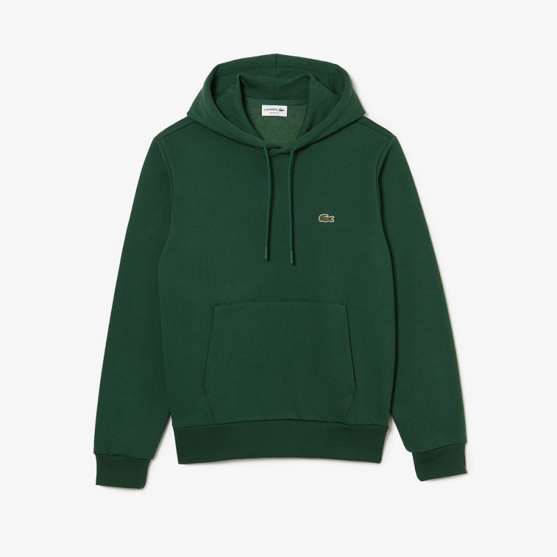 Men's Lacoste Classic Fit Cotton Blend Hoodie Pine green | WHM592861