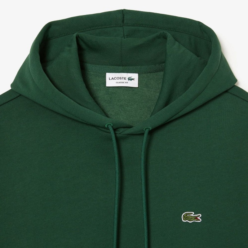 Men's Lacoste Classic Fit Cotton Blend Hoodie Pine green | WHM592861