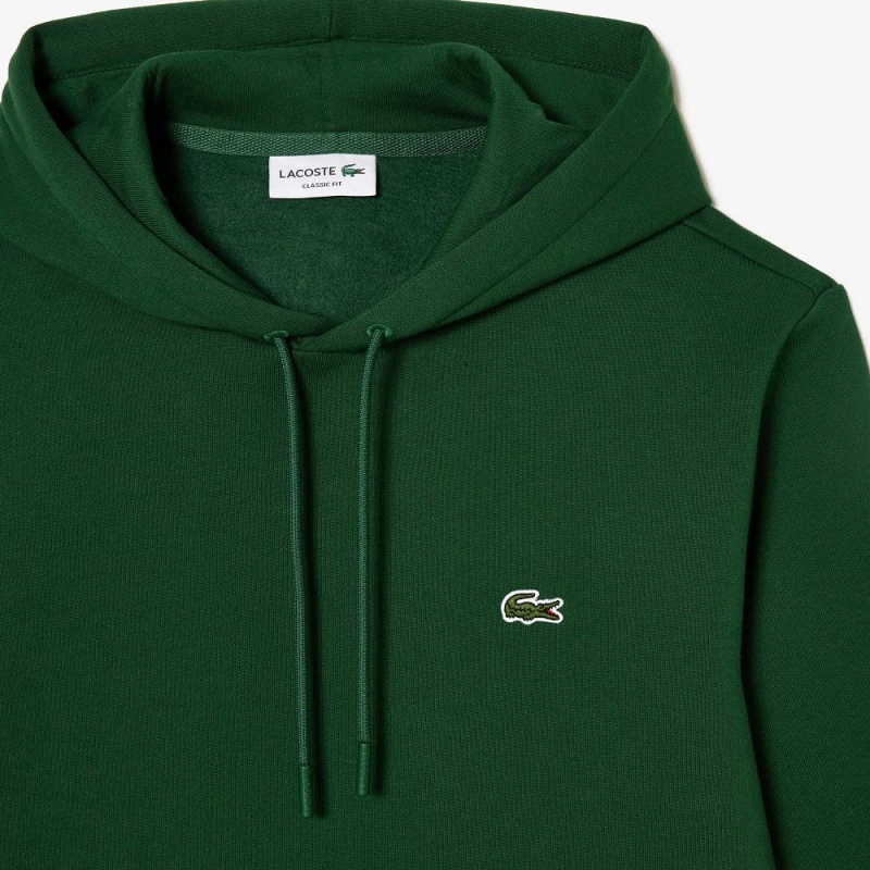 Men's Lacoste Classic Fit Cotton Blend Hoodie Pine green | WHM592861