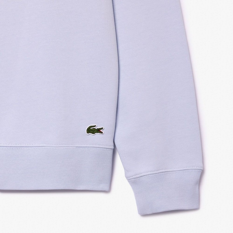 Men's Lacoste Classic Fit Cotton Fleece Sweatshirt Phoenix blue | APM532194