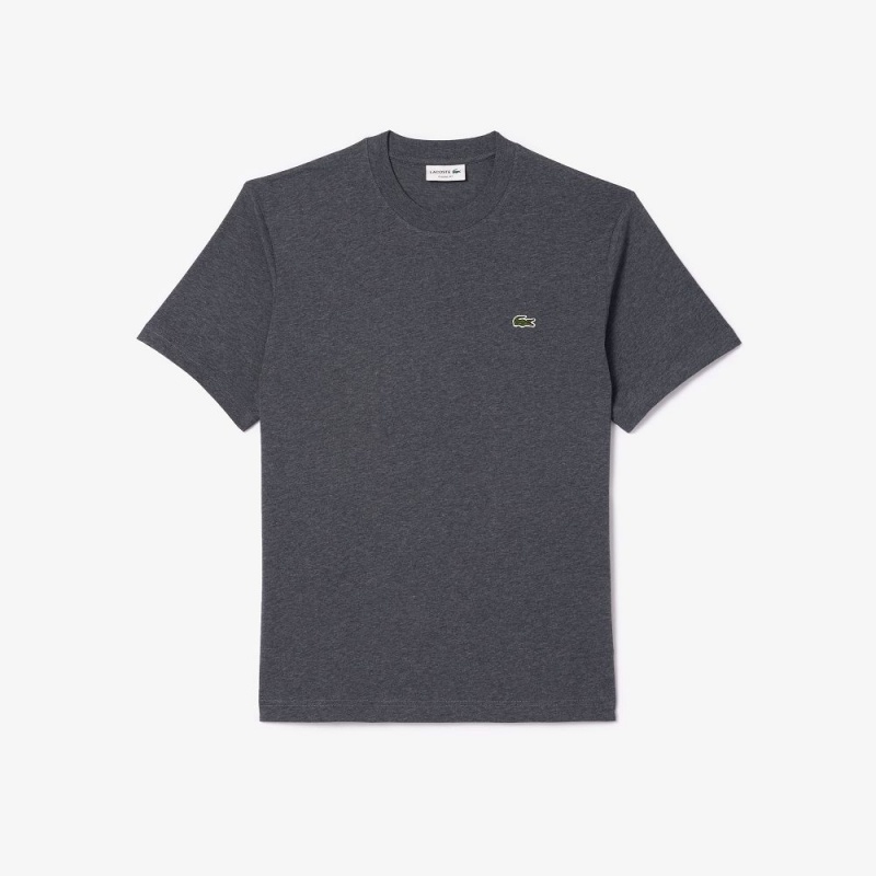 Men's Lacoste Classic Fit Cotton Jersey T-Shirt Grey Chine | BSM946873