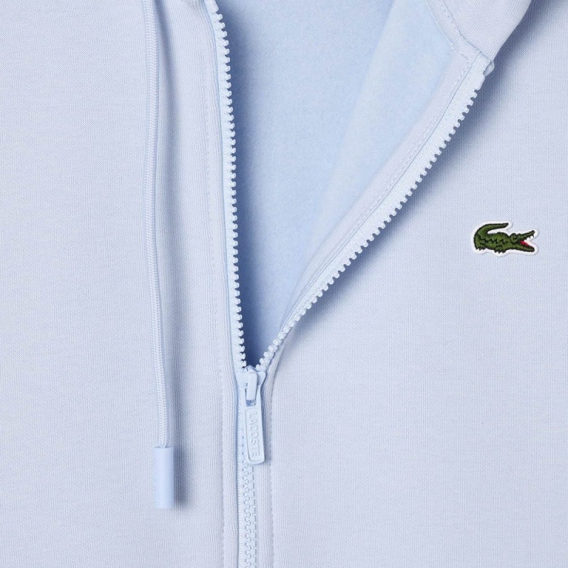 Men's Lacoste Colorblock Hoodie Light Blue Navy Blue White | OQI451809