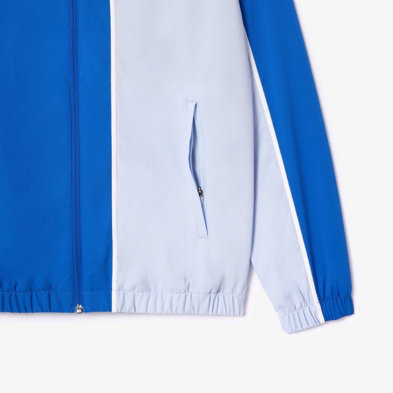 Men's Lacoste Colorblock Tennis Tracksuits Blue Light Blue | KQP684210