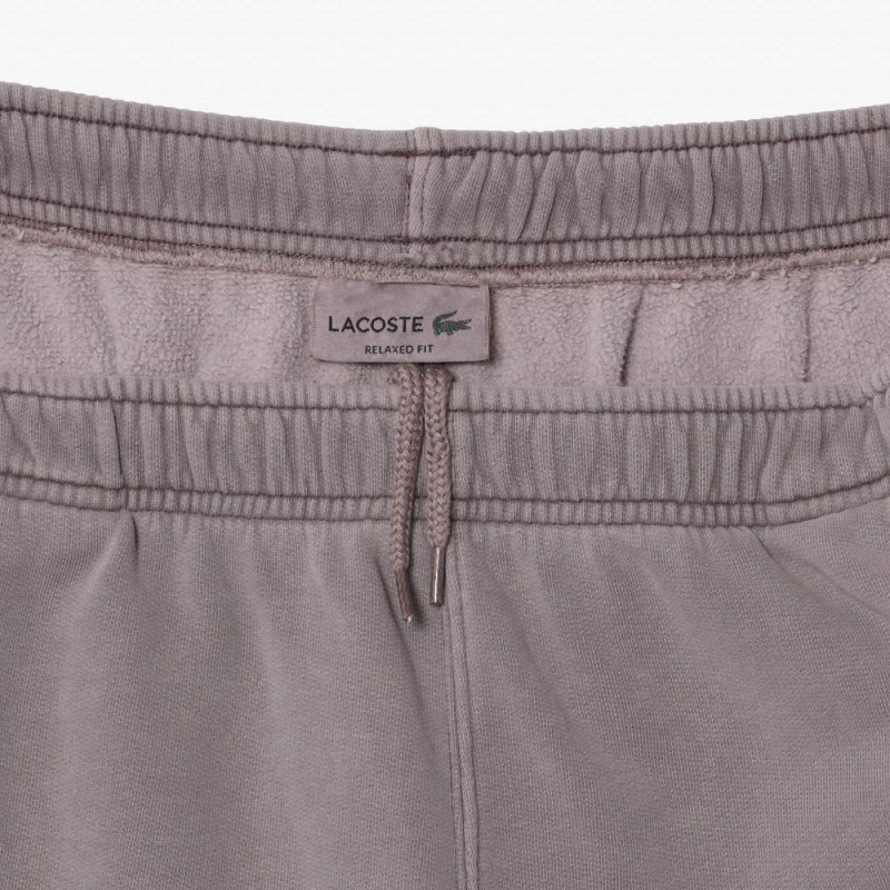 Men's Lacoste Cotton Fleece Joggers Purple | RYE150348