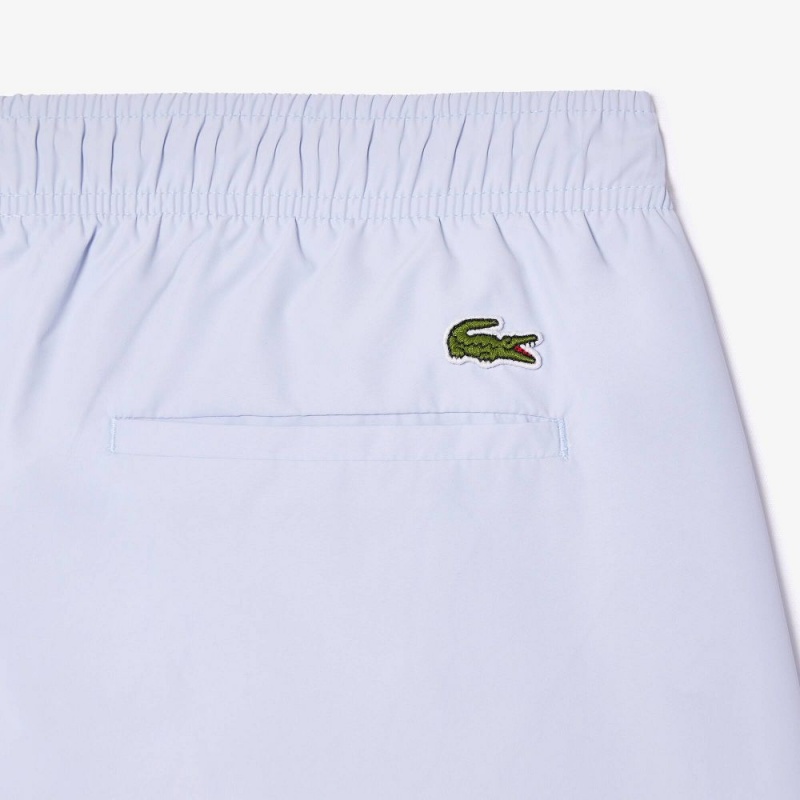 Men's Lacoste Croc Print Swim Trunks Phoenix blue | QHM864972