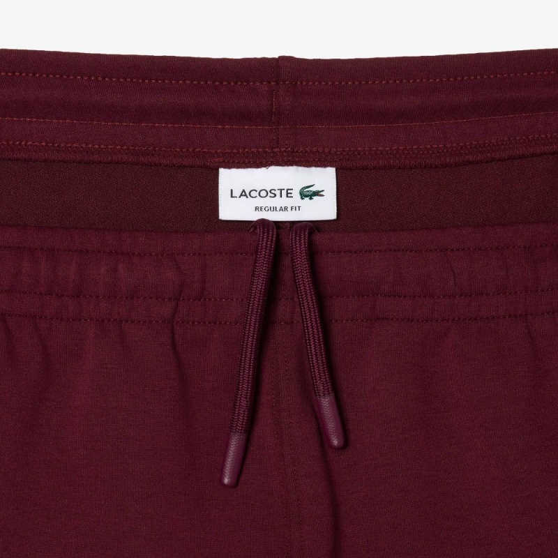 Men's Lacoste Embroidered Regular Fit Sweatpants Bordeaux Blue | WPH720485