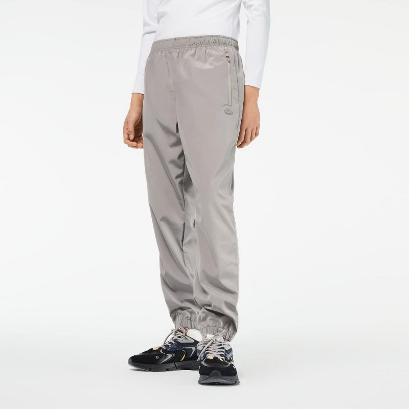 Men's Lacoste GPS Coordinates Joggers Grey | PIO038924