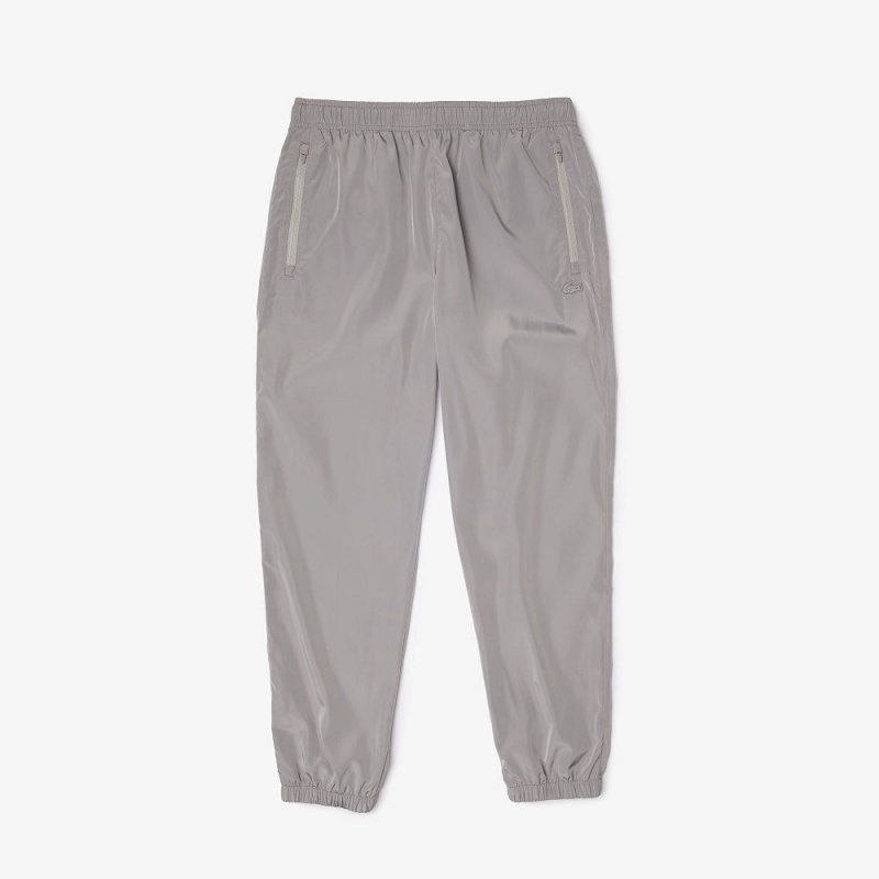 Men's Lacoste GPS Coordinates Joggers Grey | PIO038924