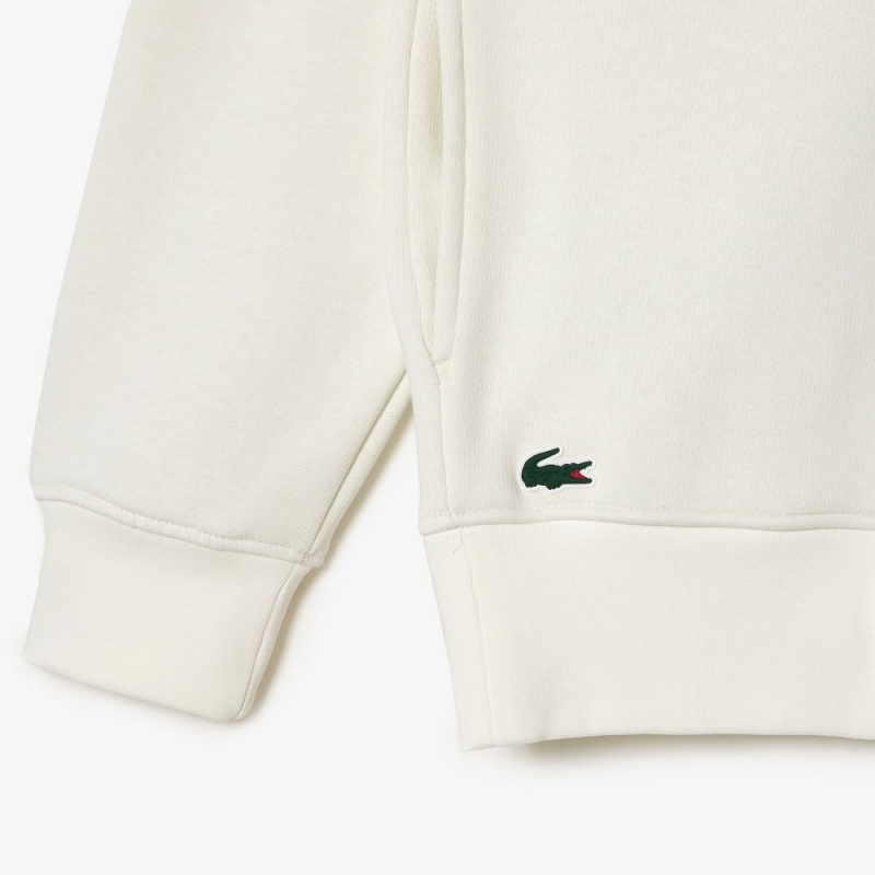 Men's Lacoste Golf Relaxed Fit Hoodie White | KVQ374209