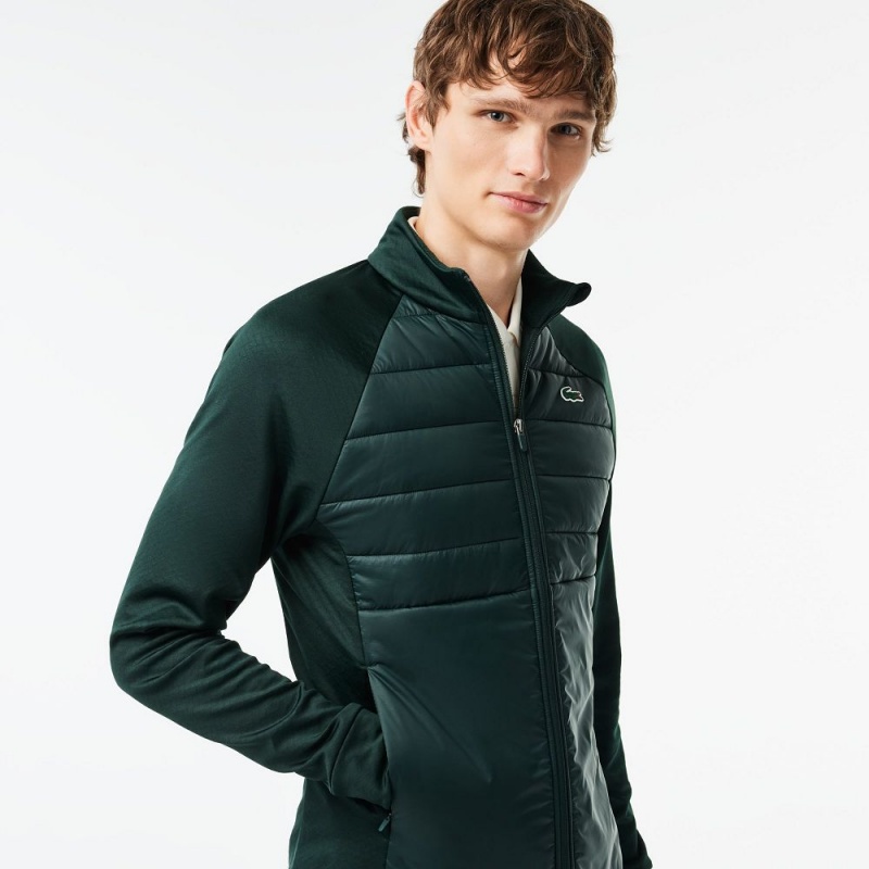 Men's Lacoste Golf Windbreaker Jackets Green | CXS806571