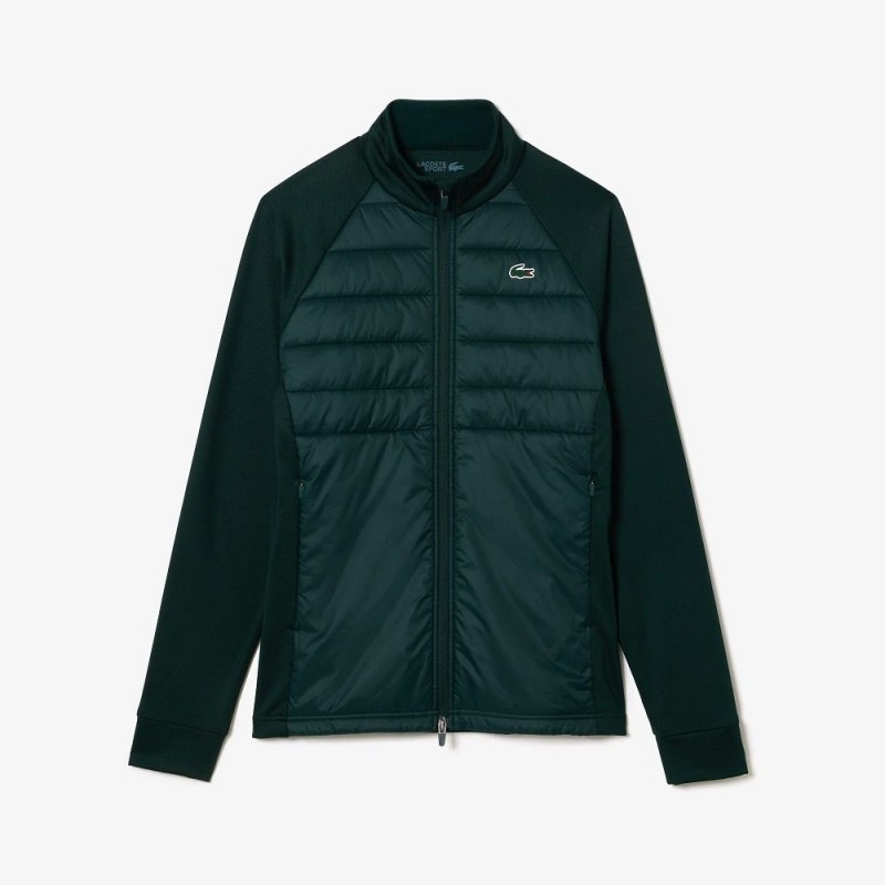 Men's Lacoste Golf Windbreaker Jackets Green | CXS806571