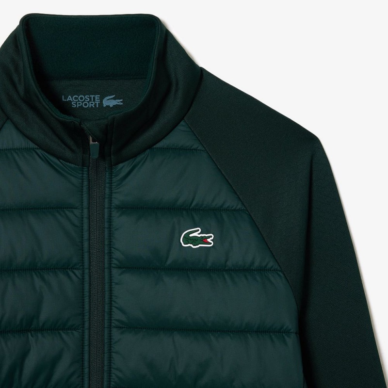 Men's Lacoste Golf Windbreaker Jackets Green | CXS806571