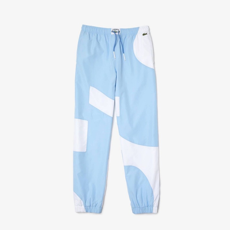 Men's Lacoste Heritage Graphic Joggers Blue White | HQF172895