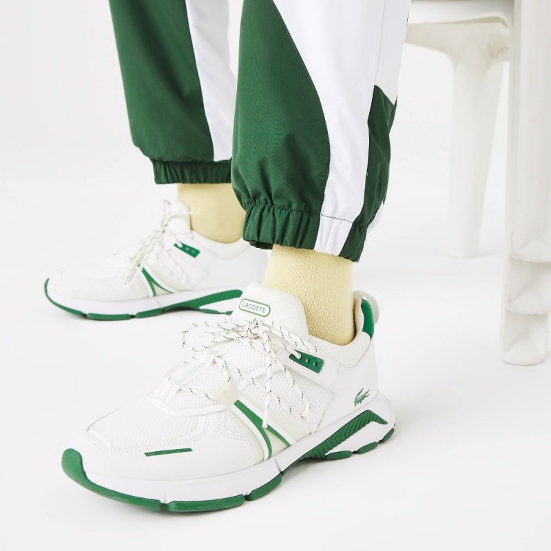 Men's Lacoste Heritage Graphic Joggers Green White | GDT954280