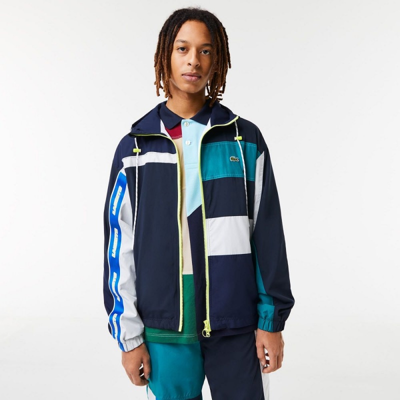 Men's Lacoste Holiday Patchwork Effect Jackets Multicolor | IXE147820