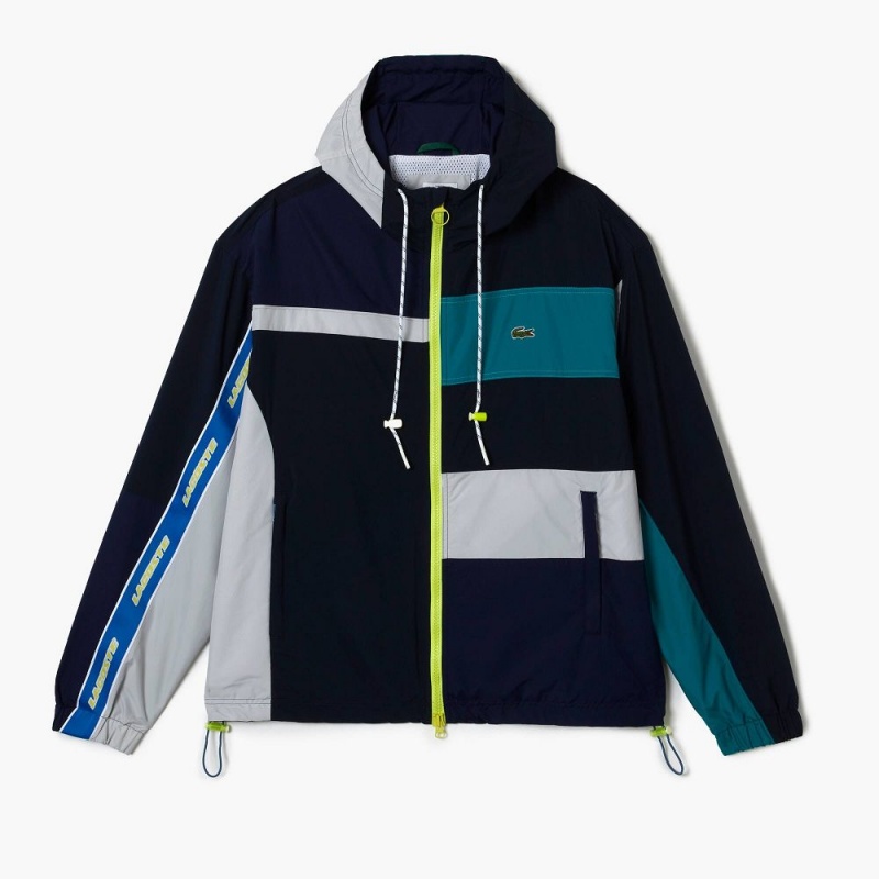 Men's Lacoste Holiday Patchwork Effect Jackets Multicolor | IXE147820