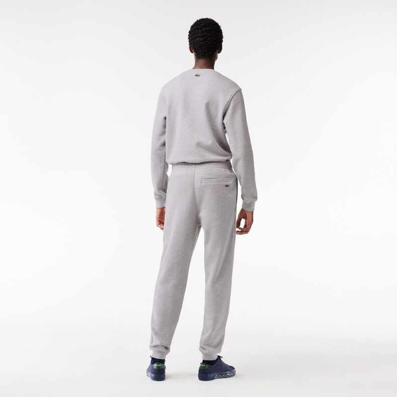 Men's Lacoste Iconic Print Joggers Grey Chine | VMZ963148