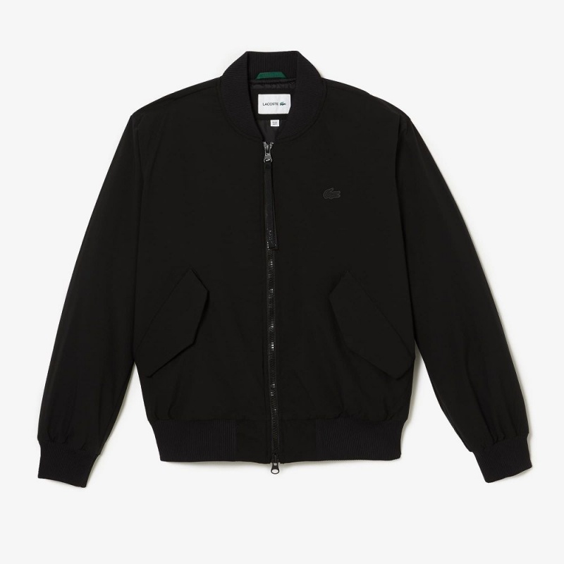 Men's Lacoste Insulated Padded Bomber Jackets Black | MZV271034