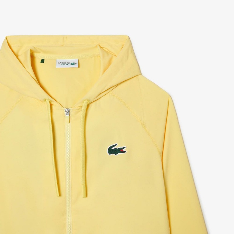 Men's Lacoste Lacoste Sport Miami Open Edition Jackets Pastel yellow | GEI620159