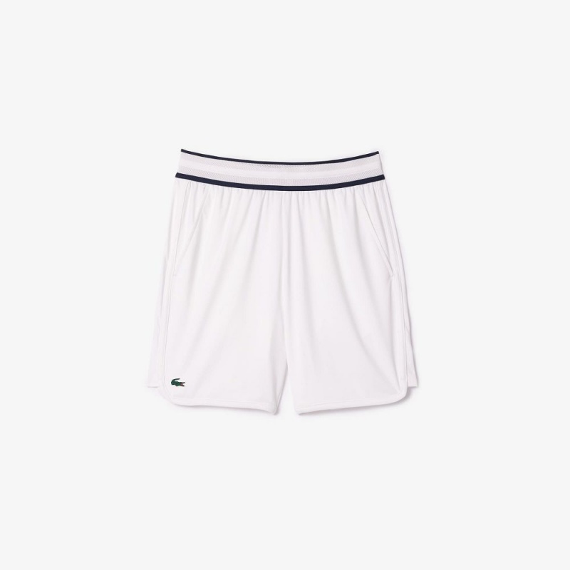 Men's Lacoste Lacoste Sport x Daniil Medvedev Tennis Shorts White | GHU410856