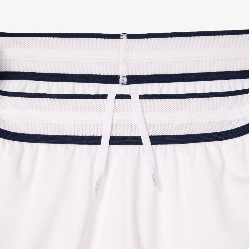 Men's Lacoste Lacoste Sport x Daniil Medvedev Tennis Shorts White | GHU410856