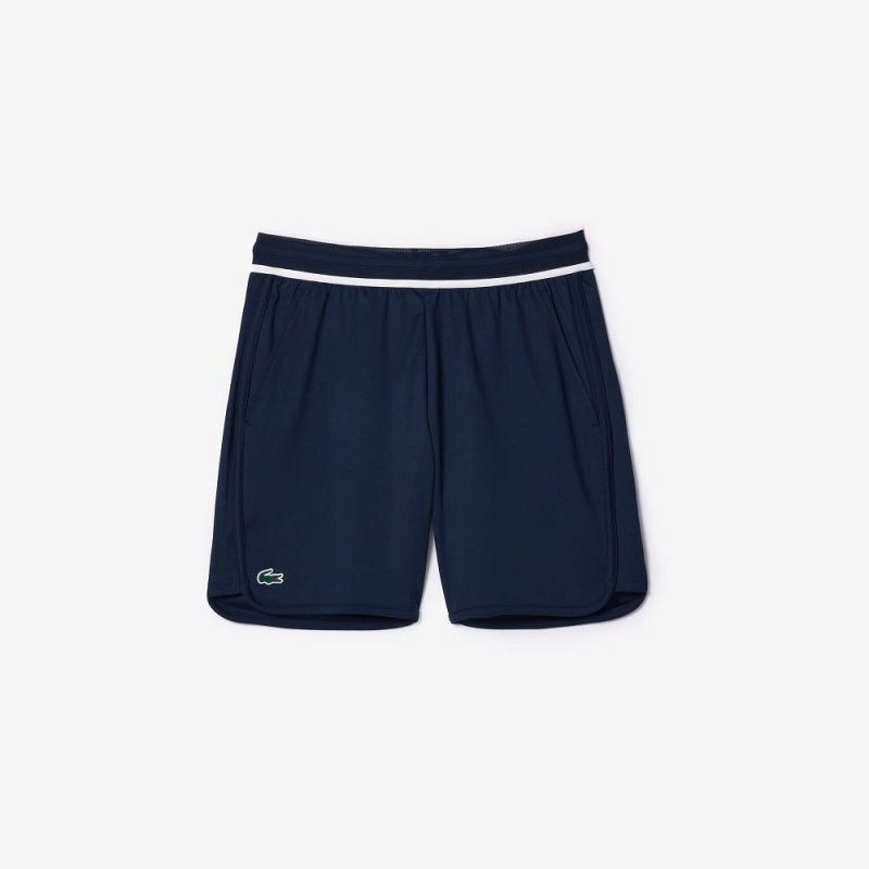 Men\'s Lacoste Lacoste Sport x Daniil Medvedev Tennis Shorts Navy Blue | BPH250481