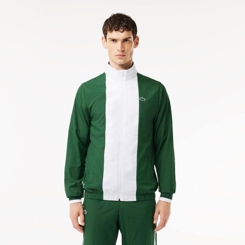 Men's Lacoste Lacoste Sport x Daniil Medvedev Tracksuits Green White | HLJ187052