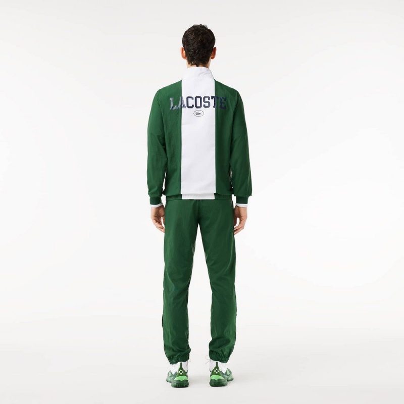 Men's Lacoste Lacoste Sport x Daniil Medvedev Tracksuits Green White | HLJ187052