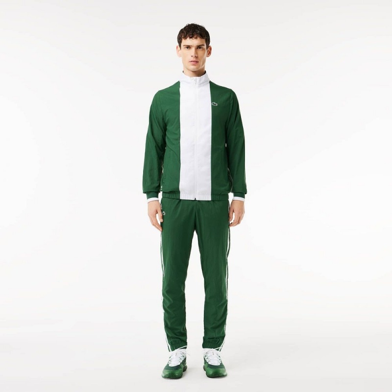 Men\'s Lacoste Lacoste Sport x Daniil Medvedev Tracksuits Green White | HLJ187052