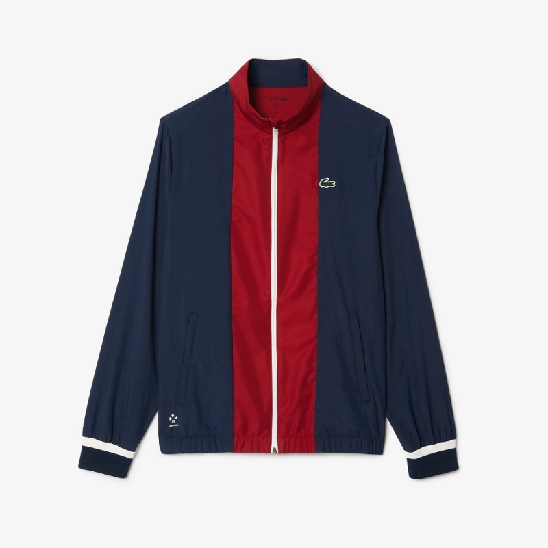 Men's Lacoste Lacoste Sport x Daniil Medvedev Tracksuits Navy Blue Bordeaux White | PHA798316